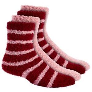 Charter Club Womens Buffalo Plaid Fuzzy Socks 2-PK